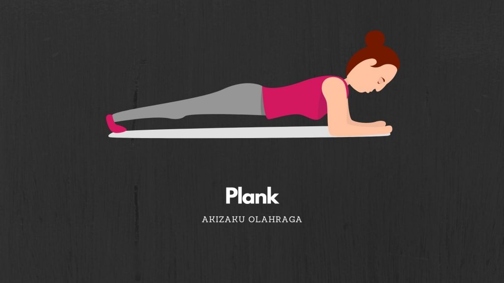 Ilustrasi Plank - 10+ Cara Menguatkan Otot Perut Secara Alami