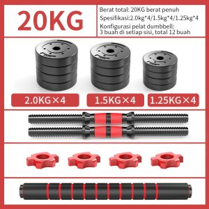 Triumph Dumbell & Barbell Set 20 Kg - 2 in 1