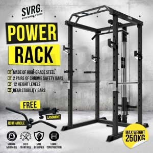 Svarga Power Rack - Cage Angkat Beban - Squat Rack - Home Gym Fitness